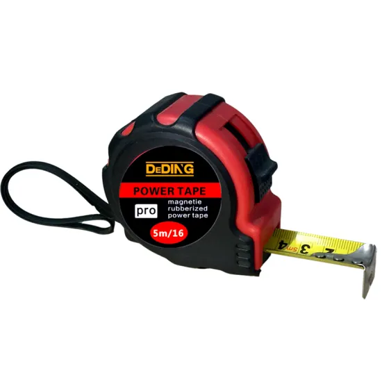 Factory Customized Logo measure tape with ABS+Rubber coat round 5m steel measure tape rule