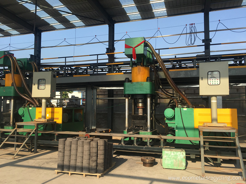 630ton Press Force Metal Scrap Block Making Machine