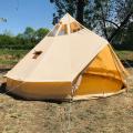 5m Canvas Yurt Bell Tent para 6-8 pessoas