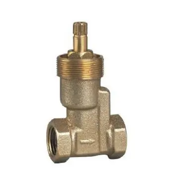 Brass globe valve with nut thread