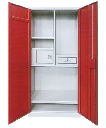Red Swing Door Metal Wardrobe
