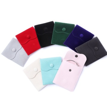 High-End Imitation Jewelry Pouches - Buckle Bag for Necklace and Ring Storage