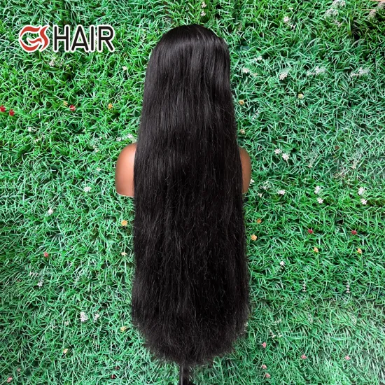 Wholesale GS Brazilian Natural Bone Straight Closure Wigs | Perruque Double Drawn Raw Virgin HD Lace