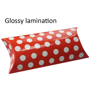 Hot Sale Glossy Red Custom Pillow Box