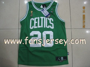 NO.1 Supplier--CElTIC ALLEN #20 Champion Basketball Jersey