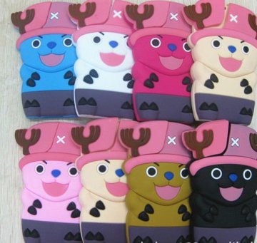 Chopper cartoon shape silicone cover case for iphone5