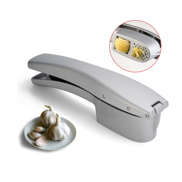 2-in-1 Manual Garlic Press Mincer - Portable Garlic Chopper Slicer Grinder Masher Tool