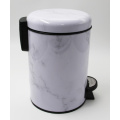 Steel Round Mable Pedal Trash Can