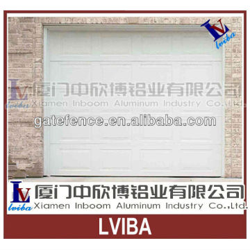 Climbing shutter white aluminium garage door