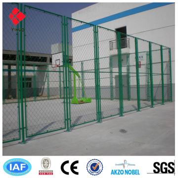 Home Garden Pvc Coated / Hot Dipped Galvanized Chain Link Fence