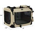 3-Door Folding Soft Dog Crate