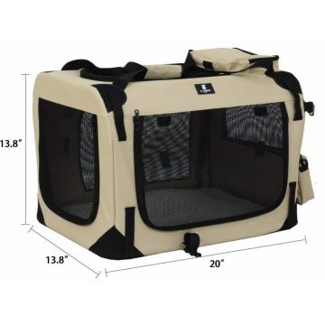 Caisse de chien douce pliante de 3 portes