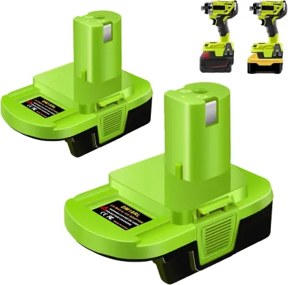 DM18RL Battery Adapter for 18V-20V Li-ion Tools - Dewalt, Milwaukee, Ryobi