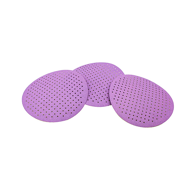 Multi-Hole Dustless Purple Sandpaper Sanding Discs