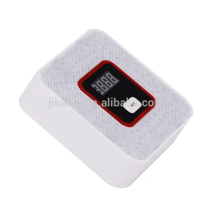 Wireless z-wave gas leak detector with LCD meter gas