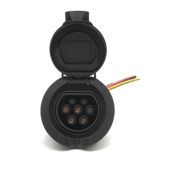 Type2 EV Charger Socket: 3Phase 16A/32A for EV Charging Outlet