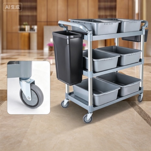 Multi-Function Trolley for Restaurant Food Transport