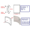 N52 Arc Half Circle NdFeb Magnet For Motor