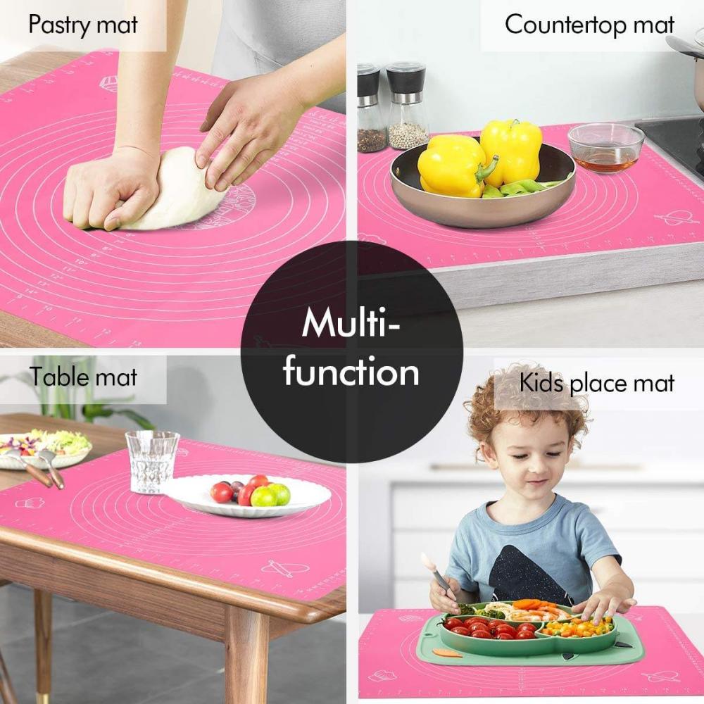 Pure Silicone Dough Kneading Mat With Scale
