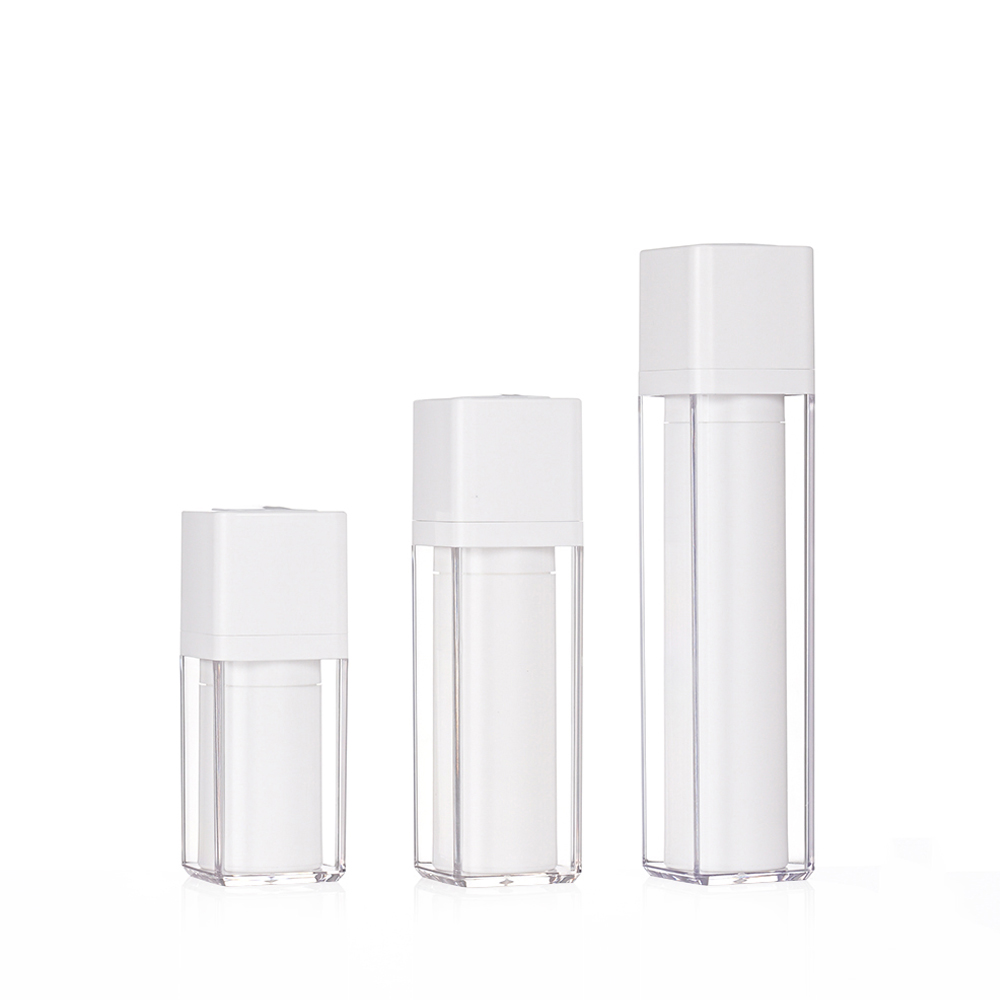 Square Empty Twist Up Airless Fashion Lotion Bottle