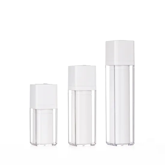 Square Empty Twist Up Airless Fashion Lotion Bottle