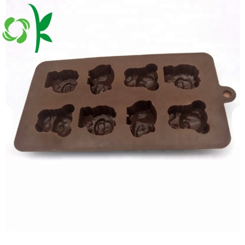 Coklat Coklat silikon Gummy Bear Candy Baking Tools