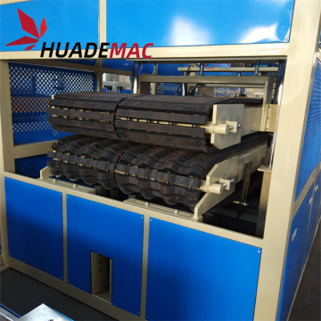1000mm PVC hollow corrugated roof tile extrusion machine