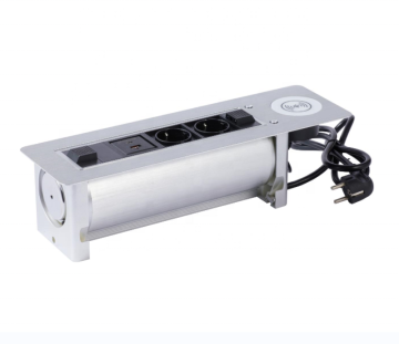 Rotating Desktop Qi Wireless Charging Stand with EU Power Plug and Motorized Flip Feature