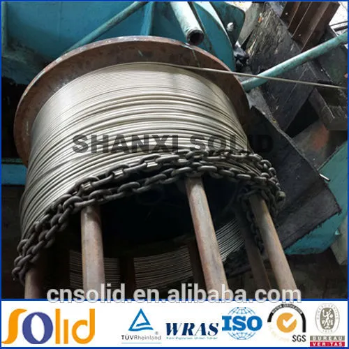 annealed and polished stainless steel cooling coiled tube/pipe