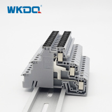 Din rail 3 Layer Sensor Terminal Block Connector With equipotential bonder