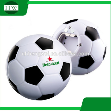 cool mini soccer Football shape Music bottle opener sound bottle opener with Magnet with custom voice