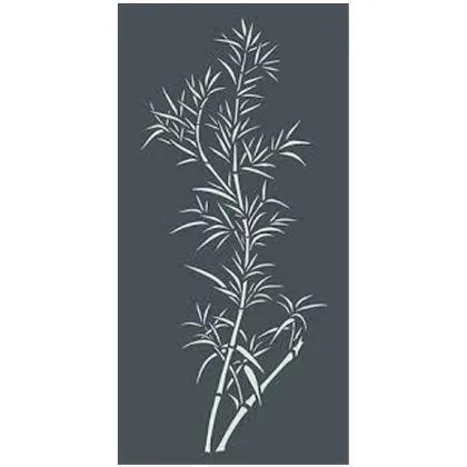 Bamboo Pair Metal Wall Art Panels
