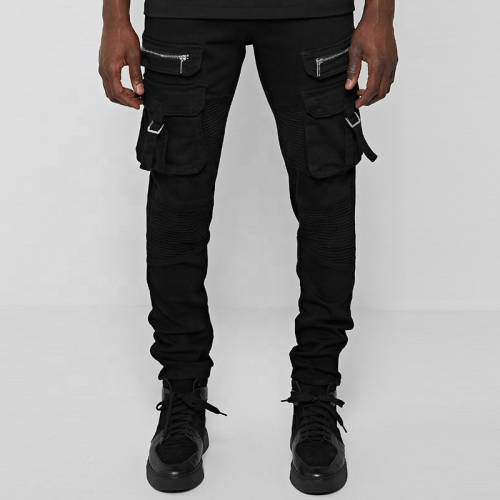 Jeans pour hommes noirs de mode moderne