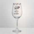 long stem wine glasses Father's Day design