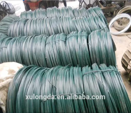 green color pvc coated garden tie wire / plant binding ties / plastic twist ties for vineyards