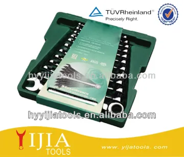 12pcs ratchet combination wrench box set