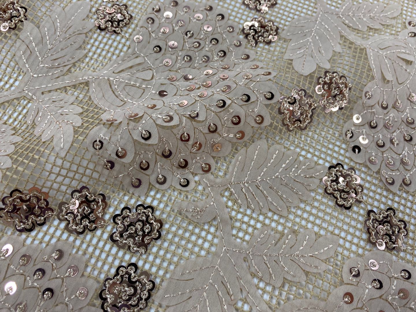Glitter Embroidery Fabric
