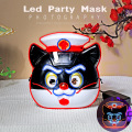 ماسک مهمانی پلیس گربه کارتونی LED Light Up