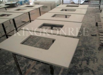 38.1mm Thickness Acrylic Solid Surface Worktop Artificial Marble Bathroom Countertop