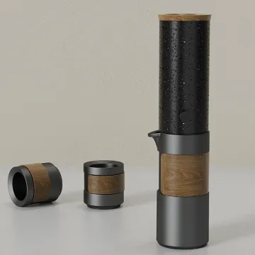 DHPO Ceramic Cold Brew Coffee Maker - Portable Porcelain Cold Drip Coffee Pot