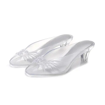Open-toe bow summer beach shoes