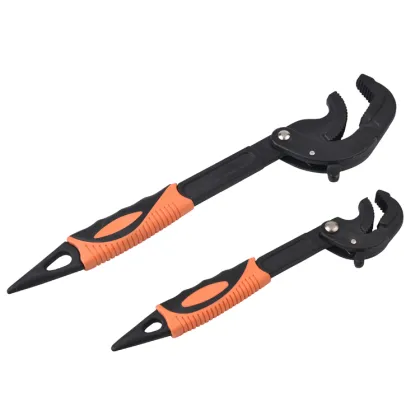 2Pcs Universal Quick Snap Multi-Function Tool Set: Allen Wrench & Adjustable Wrench Spanner