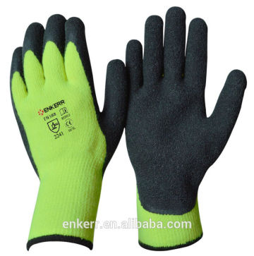 ENKERR winter glove warm fleece-lined latex gloves