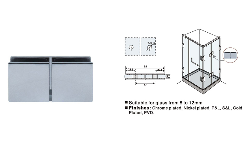 Bathroom Fitting Shower Screen Clamps