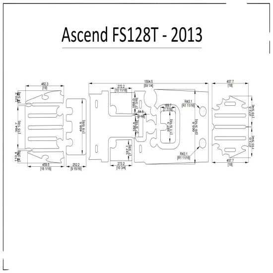2013 Ascend FS128T Kayak Boat EVA Foam Teak Deck Flooring