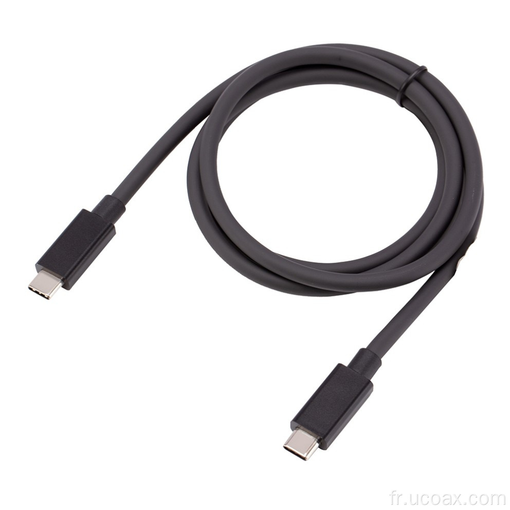 Câble USB4 40 Gops 100W 5A de type C