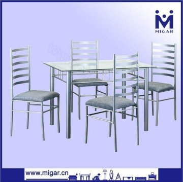 Glass Dining Table And Chair Set MGT-6580