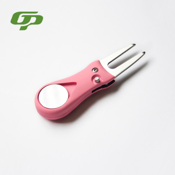 Golfbane Divot Tool Aluminium Golfplads reparation