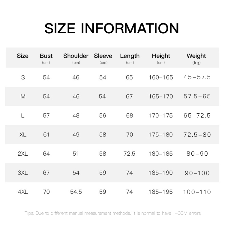 Size Information 28w