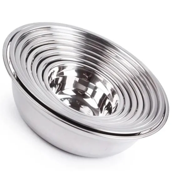 Kitchen Dinnerware Stainless Steel Mixing Food Salad Bowl